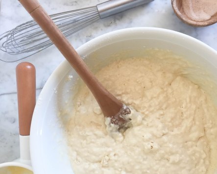 Deliciously Fluffy Banana Pancakes - a bag of flour