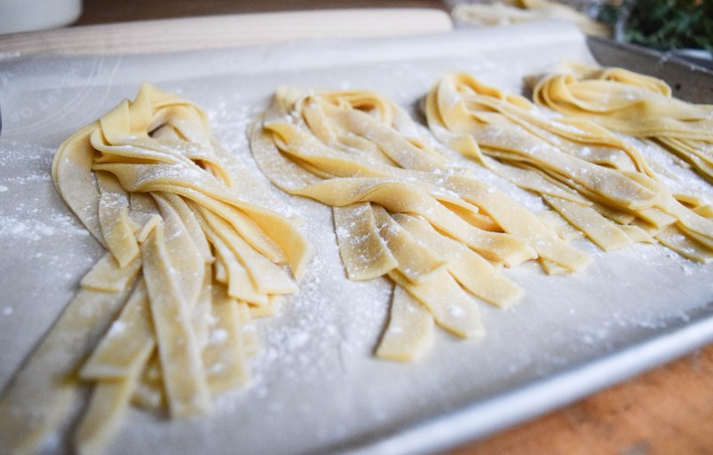 Homemade Fettuccine - abagofflour.com 