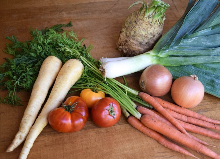 How to make vegetable stock - abagofflour.com -1