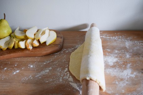 Pear Tart with Hazelnut Frangipane - abagofflour.com