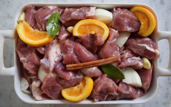 Pretzel Buns with Pulled Pork - a bag of flour