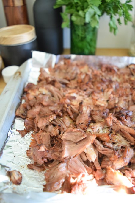 Pretzel Buns with Pulled Pork - a bag of flour