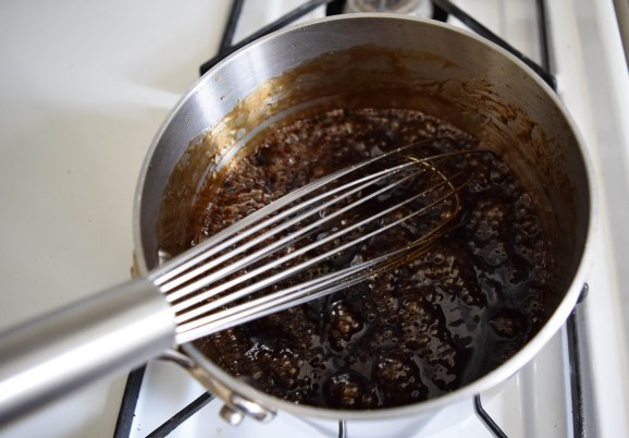Pretzel Buns with Pulled Pork - a bag of flour