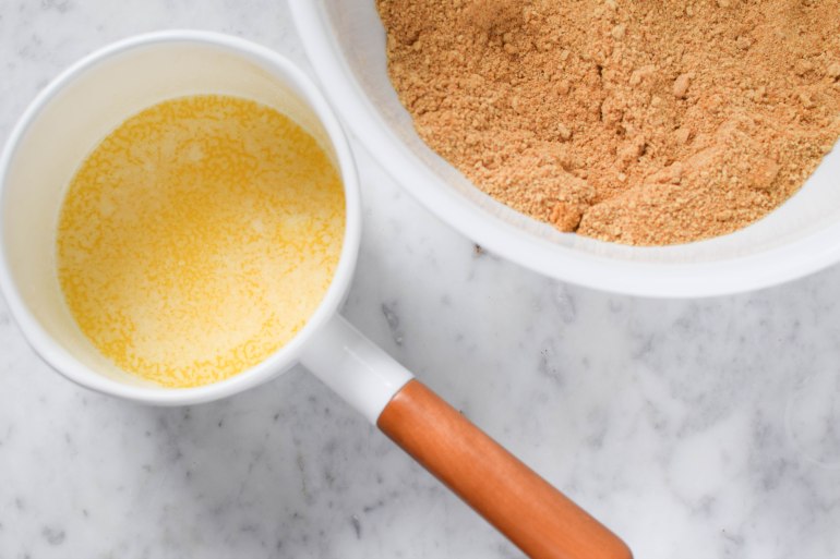 Meyer Lemon Cheesecake with Candied Kumquats | abagofflour.com