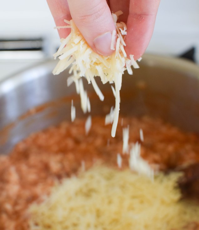Italian Sausage Risotto with Tomatoes and Spinach | abagofflour.com